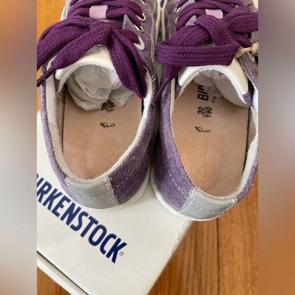 Birkenstock Kids Arran Canvas Sneaker Shoes purple (Brand New) size 30 EU 12 US - Picture 6 of 8
